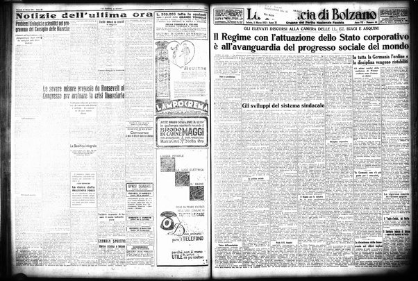 La provincia di Bolzano : quotidiano del Partito nazionale fascista