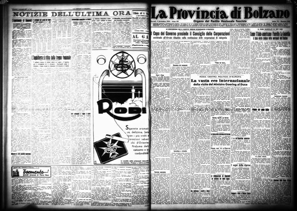 La provincia di Bolzano : quotidiano del Partito nazionale fascista