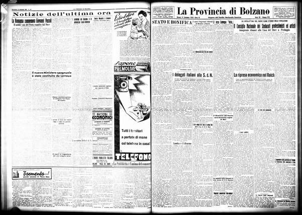 La provincia di Bolzano : quotidiano del Partito nazionale fascista