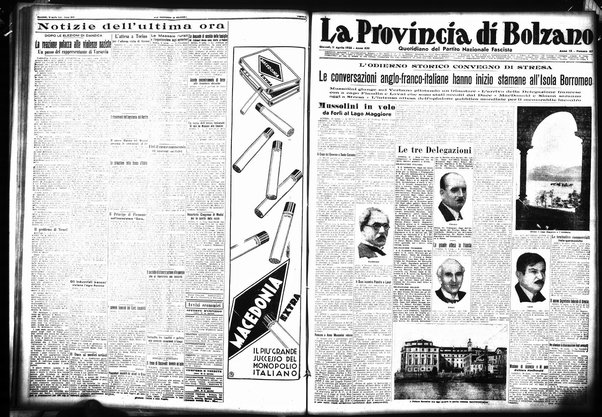 La provincia di Bolzano : quotidiano del Partito nazionale fascista