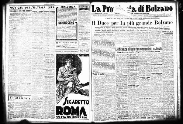 La provincia di Bolzano : quotidiano del Partito nazionale fascista