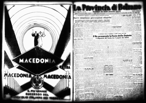 La provincia di Bolzano : quotidiano del Partito nazionale fascista