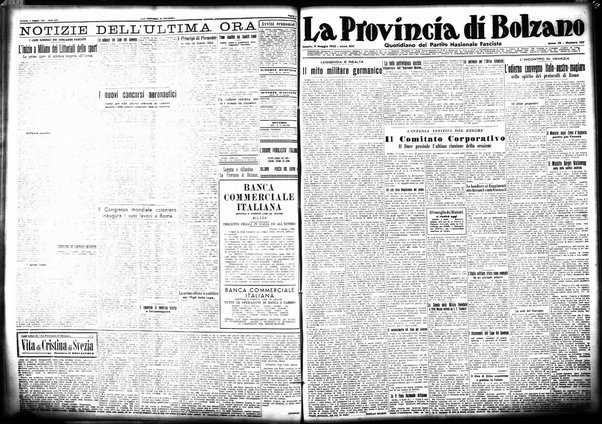 La provincia di Bolzano : quotidiano del Partito nazionale fascista