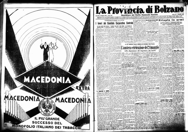 La provincia di Bolzano : quotidiano del Partito nazionale fascista