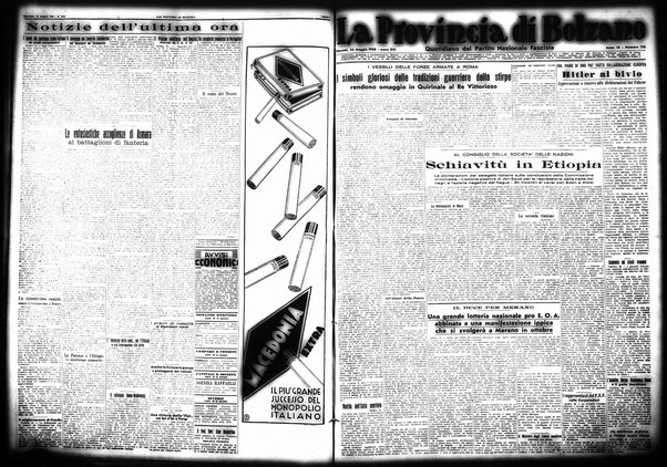 La provincia di Bolzano : quotidiano del Partito nazionale fascista