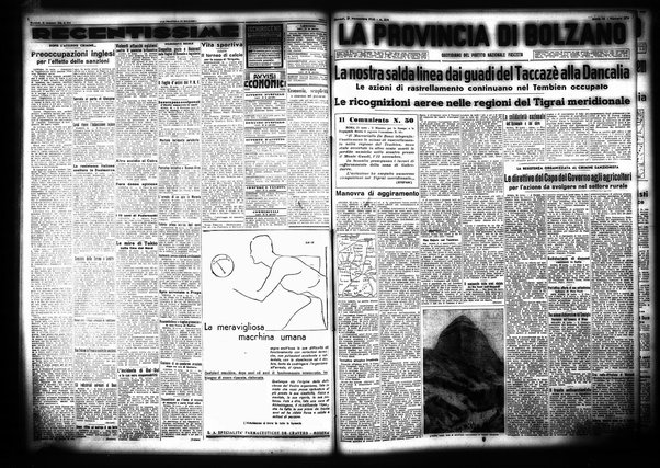 La provincia di Bolzano : quotidiano del Partito nazionale fascista