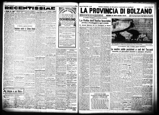 La provincia di Bolzano : quotidiano del Partito nazionale fascista