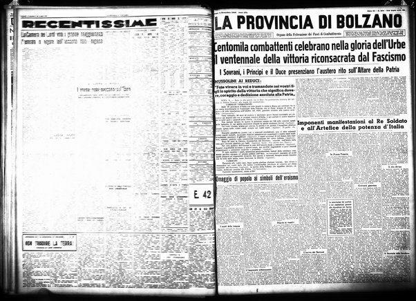 La provincia di Bolzano : quotidiano del Partito nazionale fascista