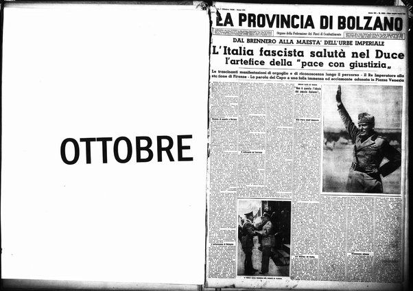 La provincia di Bolzano : quotidiano del Partito nazionale fascista