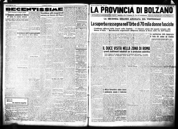 La provincia di Bolzano : quotidiano del Partito nazionale fascista