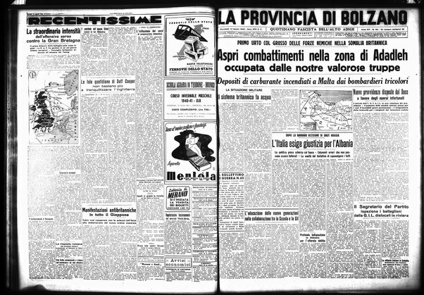 La provincia di Bolzano : quotidiano del Partito nazionale fascista