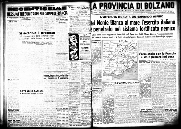 La provincia di Bolzano : quotidiano del Partito nazionale fascista