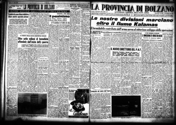 La provincia di Bolzano : quotidiano del Partito nazionale fascista