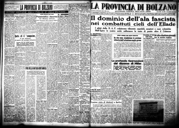 La provincia di Bolzano : quotidiano del Partito nazionale fascista