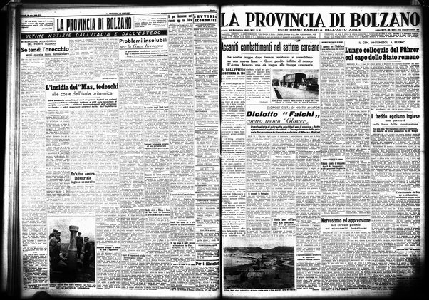 La provincia di Bolzano : quotidiano del Partito nazionale fascista