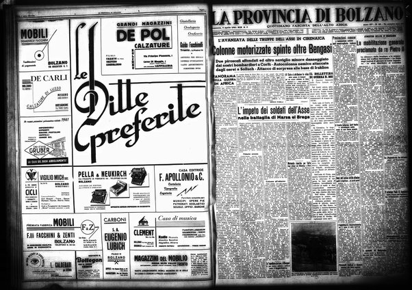 La provincia di Bolzano : quotidiano del Partito nazionale fascista