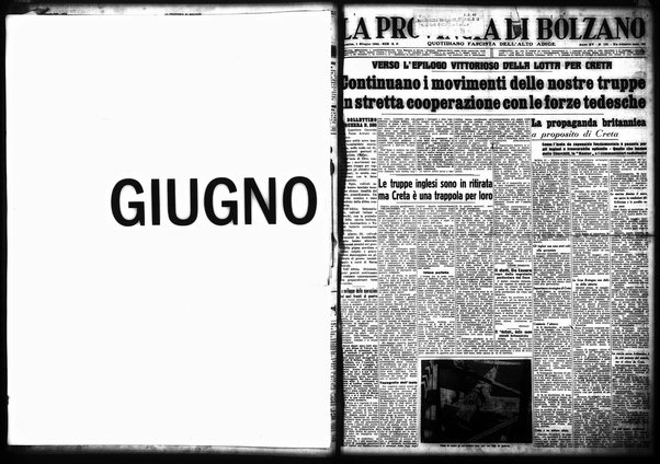 La provincia di Bolzano : quotidiano del Partito nazionale fascista