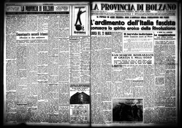 La provincia di Bolzano : quotidiano del Partito nazionale fascista