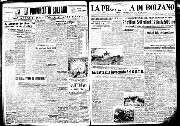 La provincia di Bolzano : quotidiano del Partito nazionale fascista