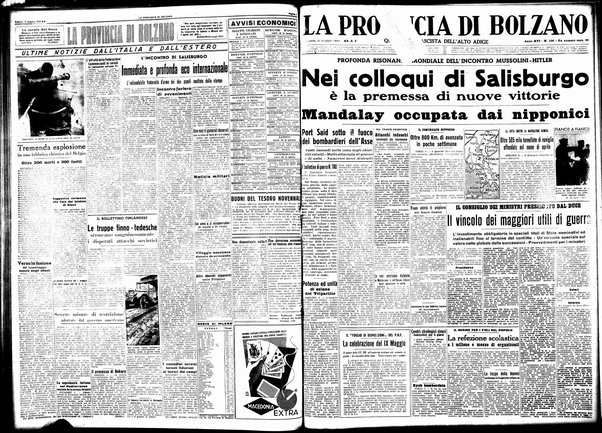 La provincia di Bolzano : quotidiano del Partito nazionale fascista