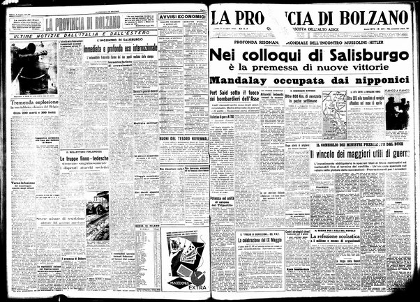 La provincia di Bolzano : quotidiano del Partito nazionale fascista