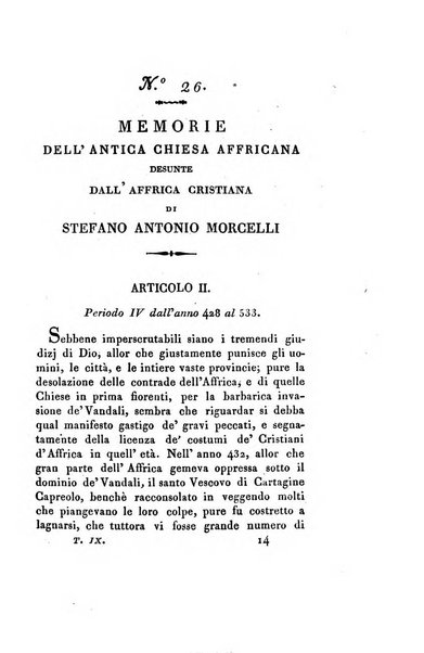 Continuazione delle Memorie di religione, di morale e di letteratura