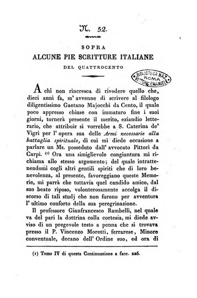 Continuazione delle Memorie di religione, di morale e di letteratura