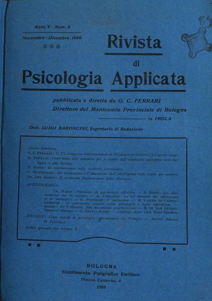 Rivista di psicologia applicata