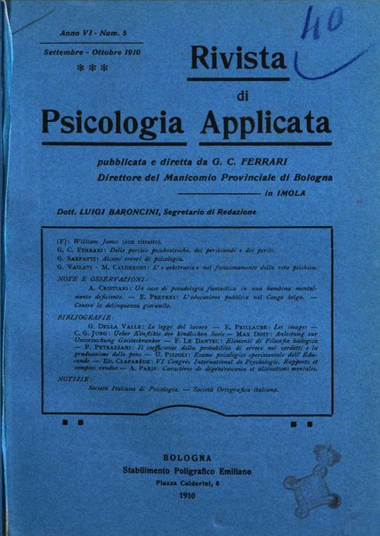 Rivista di psicologia applicata