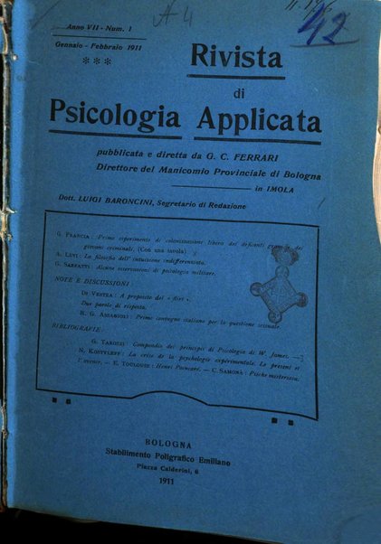 Rivista di psicologia applicata