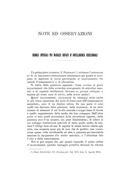 Rivista di psicologia applicata alla pedagogia e alla psicopatologia