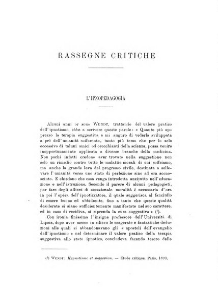 Rivista di psicologia applicata alla pedagogia e alla psicopatologia