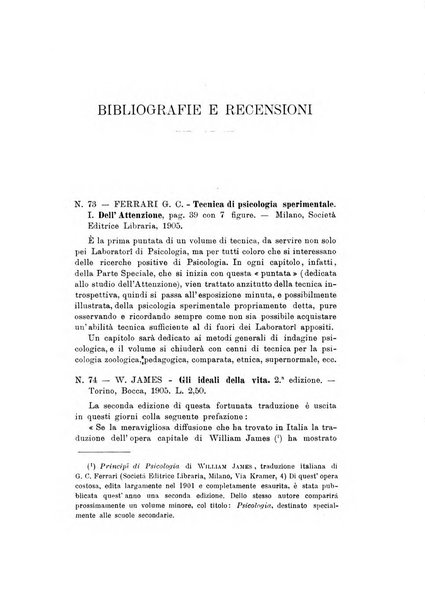 Rivista di psicologia applicata alla pedagogia e alla psicopatologia