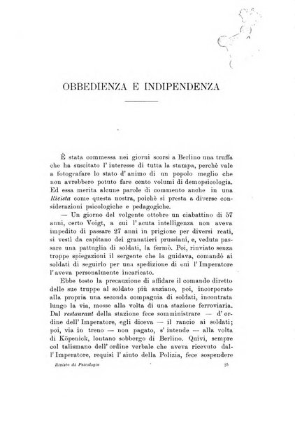 Rivista di psicologia applicata alla pedagogia e alla psicopatologia