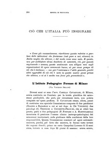 Rivista di psicologia applicata alla pedagogia e alla psicopatologia