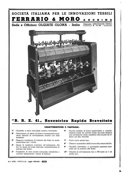 Textilia le industrie tessili