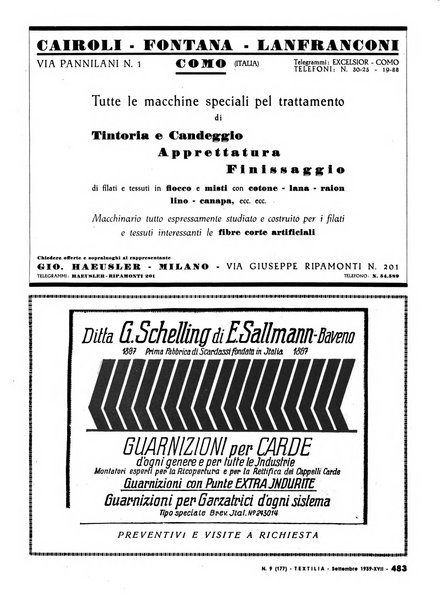 Textilia le industrie tessili