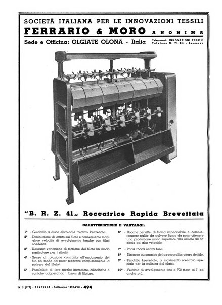 Textilia le industrie tessili