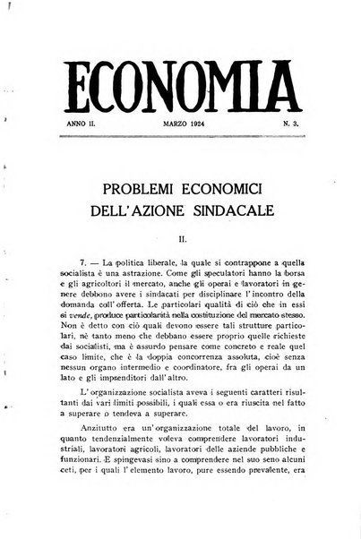 Economia rassegna mensile di politica economica