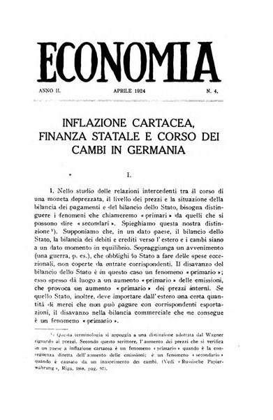 Economia rassegna mensile di politica economica