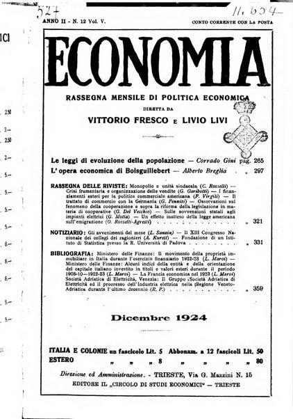 Economia rassegna mensile di politica economica