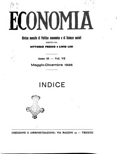 Economia rassegna mensile di politica economica