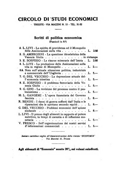 Economia rassegna mensile di politica economica