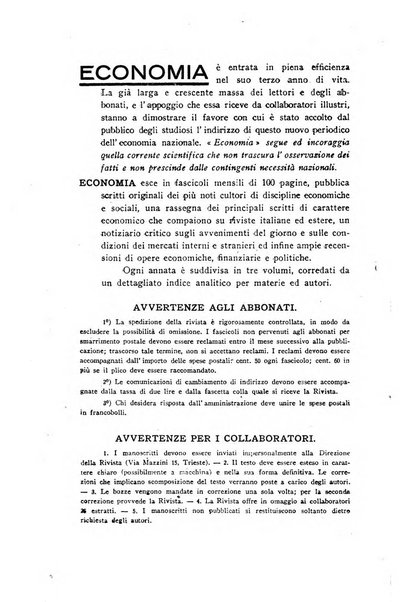 Economia rassegna mensile di politica economica