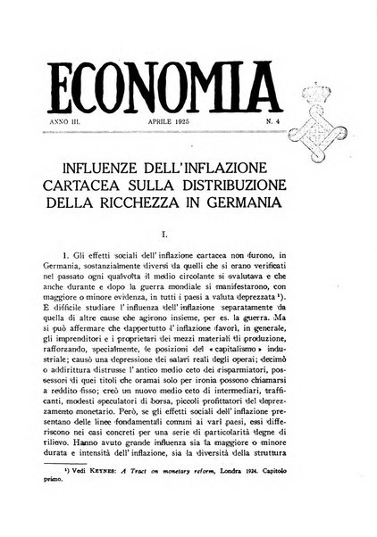 Economia rassegna mensile di politica economica