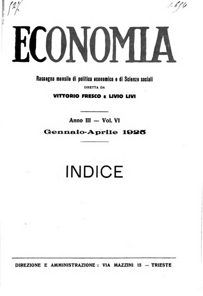 Economia rassegna mensile di politica economica