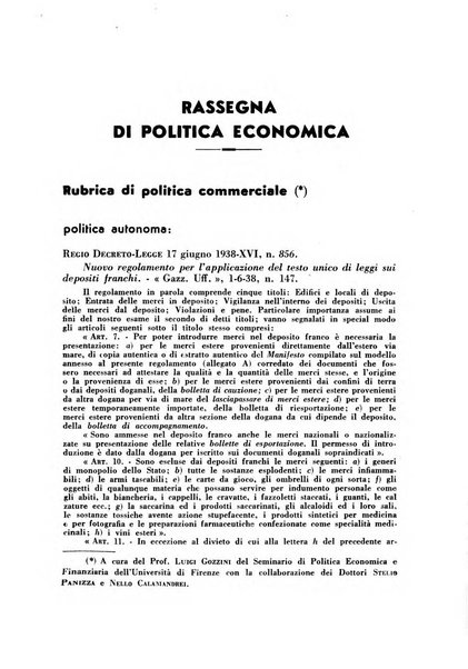 Economia rassegna mensile di politica economica