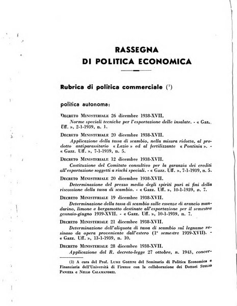 Economia rassegna mensile di politica economica