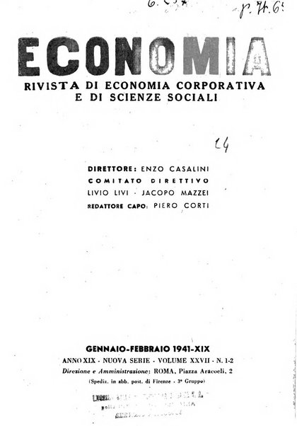 Economia rassegna mensile di politica economica