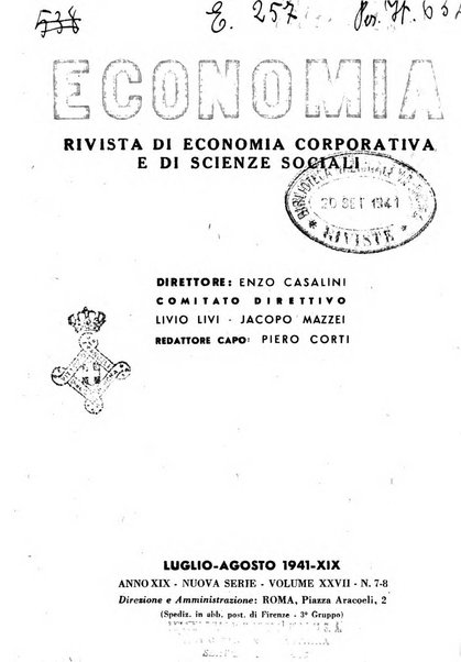 Economia rassegna mensile di politica economica